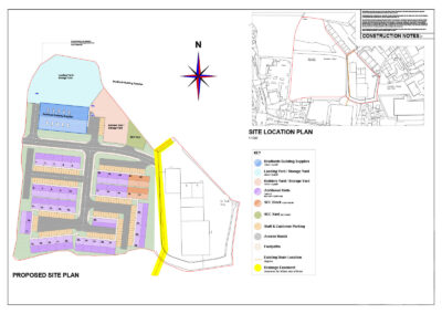 Daddon Wood Project - Site plan drawing
