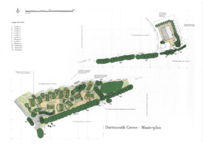 Dartmouth Grove, South England - Site plan drawing