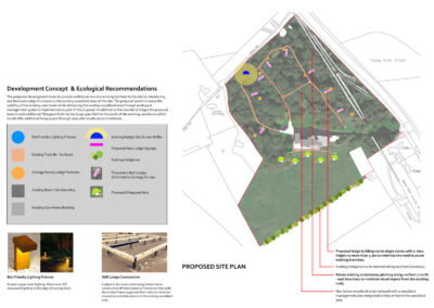 Hyde Crook , South England - Site plan drawing