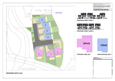 Pocombe, Devon - Site plan drawing