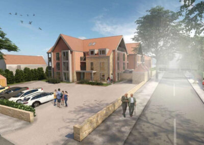 A computer mockup showing the proposed redevelopment of a former care home in Stonehaven, Isle of Wight